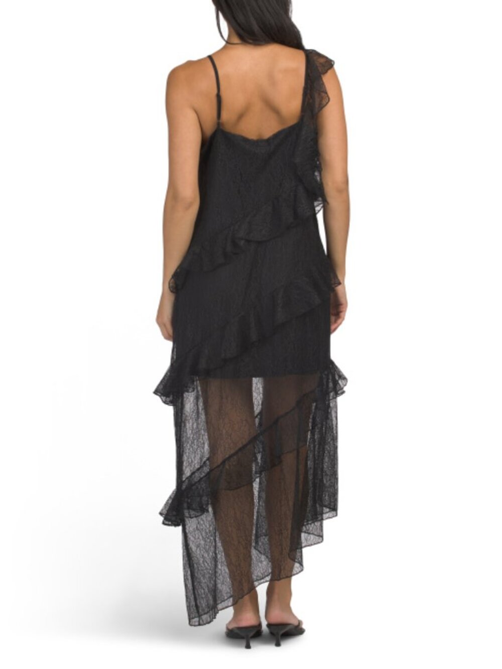 LOVE FIRE Print Ruffle Midi Dress - Picture 2 of 2